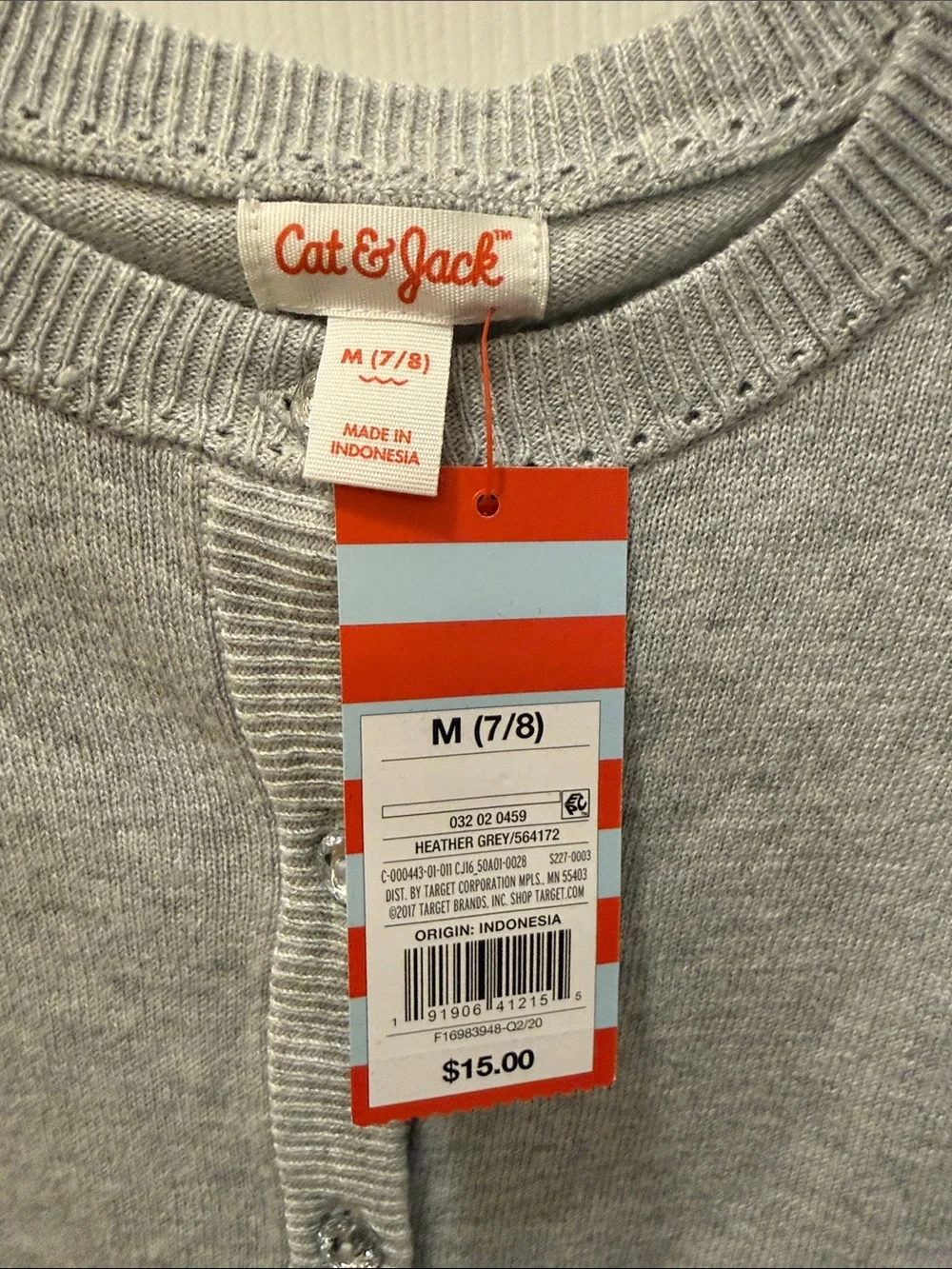 Cat & Jack Black Button-Up Kids Cardigan